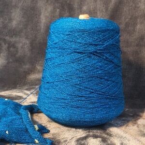 Blue Yarn Cone for Arts & Crafts